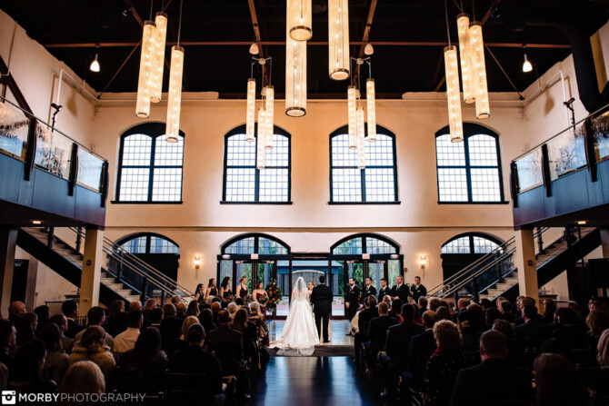 Phoenixville Foundry Bride and Groom During Ceremony