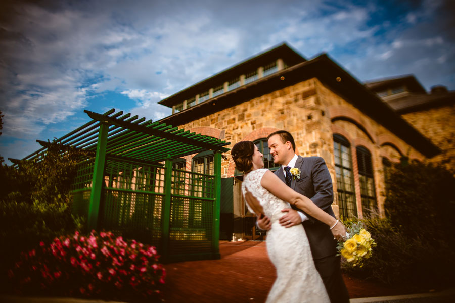 Wedding Photography in Front of the Phoenixville Foundry
