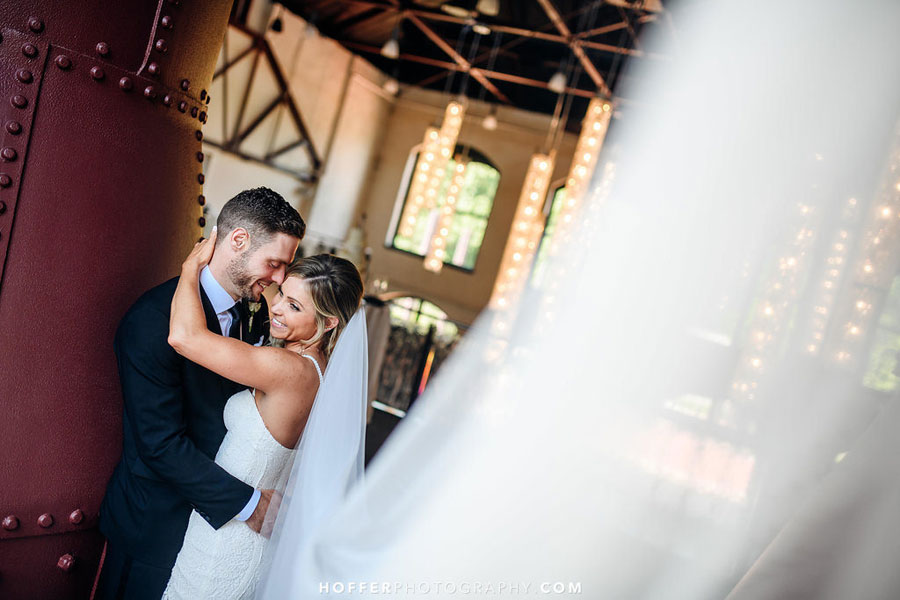 Wedding Photos Between the Mezzanine’s Stacks