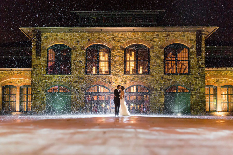 Wedding Photography in Front of the Phoenixville Foundry