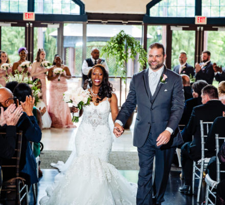 Bride and Groom Wedding Ceremony at Phoenixville Foundry