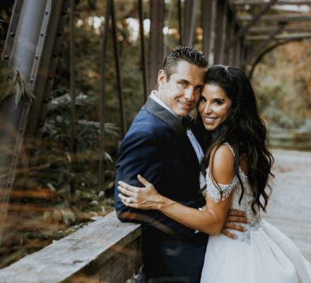 Bride and Groom Bridge Wedding Photos