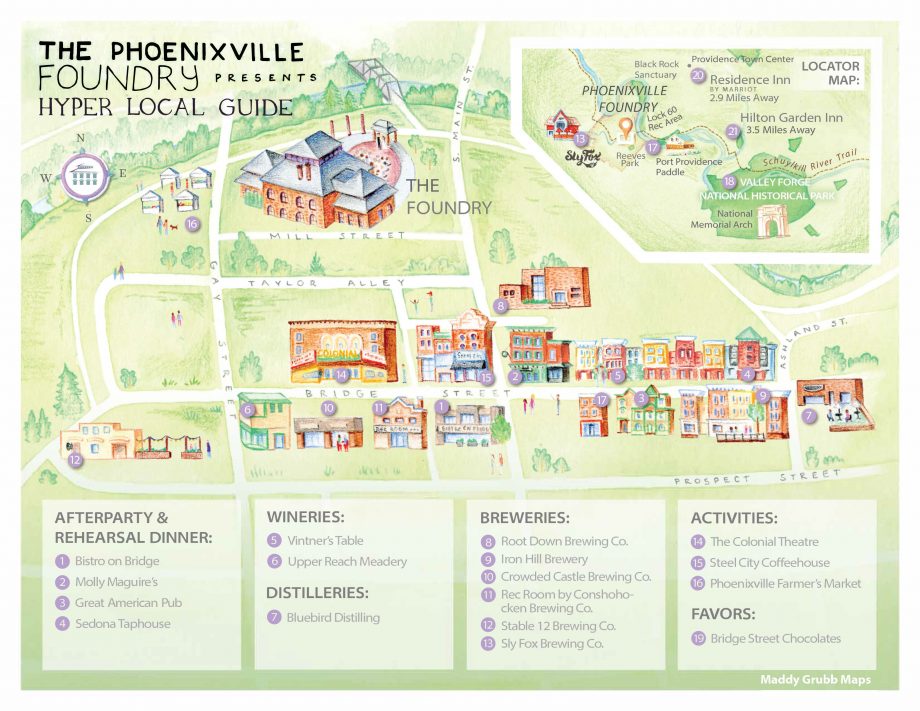 Phoenixville Foundry | Hyper Local Map